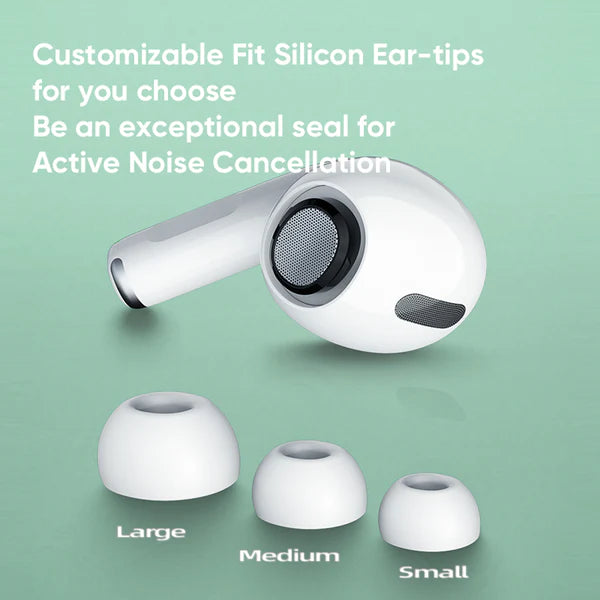 T03S PRO JOYROOM TWS Active Noise Cancelling ANC Earbuds With Premium Case - White Earbuds Joyroom